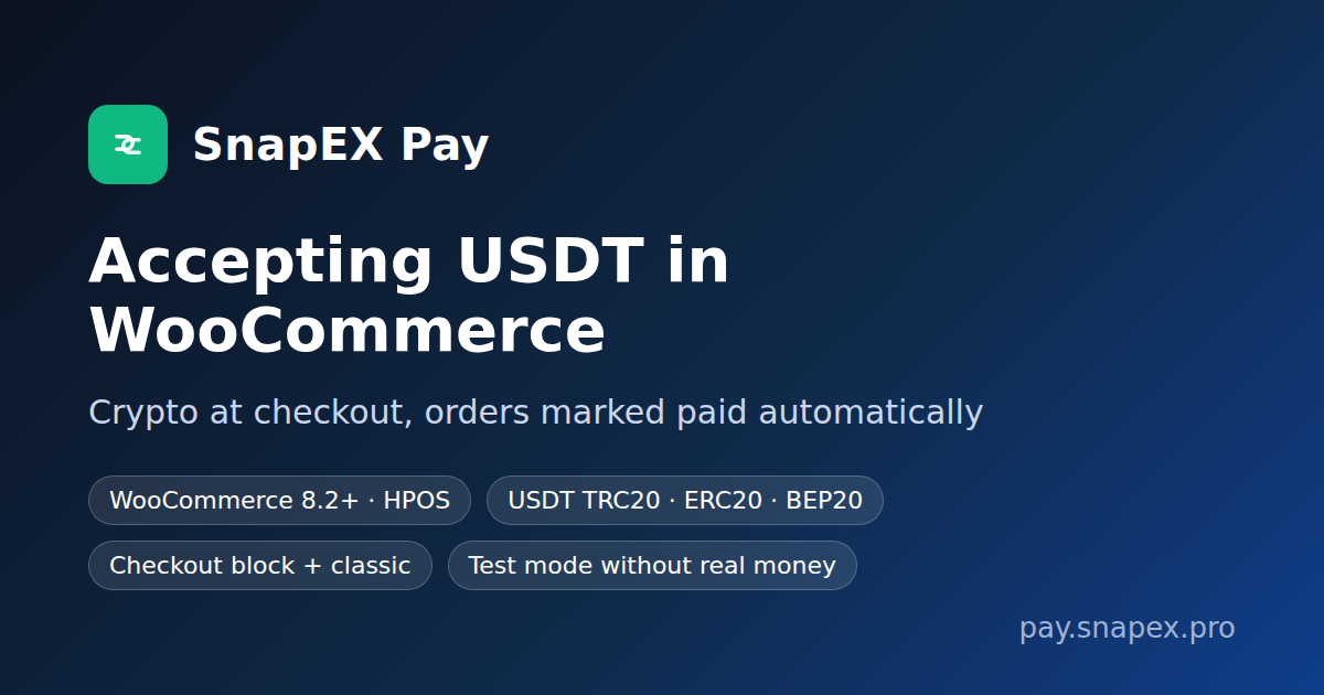 Accepting USDT in WooCommerce